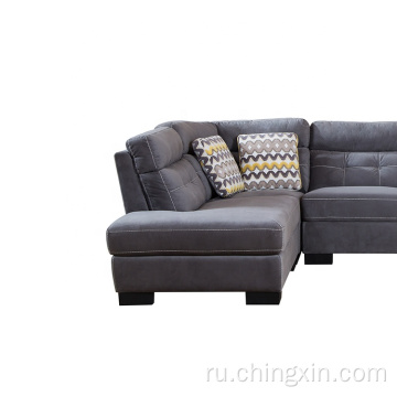 Угловой диван из ткани, диван для гостиной, набор мебели